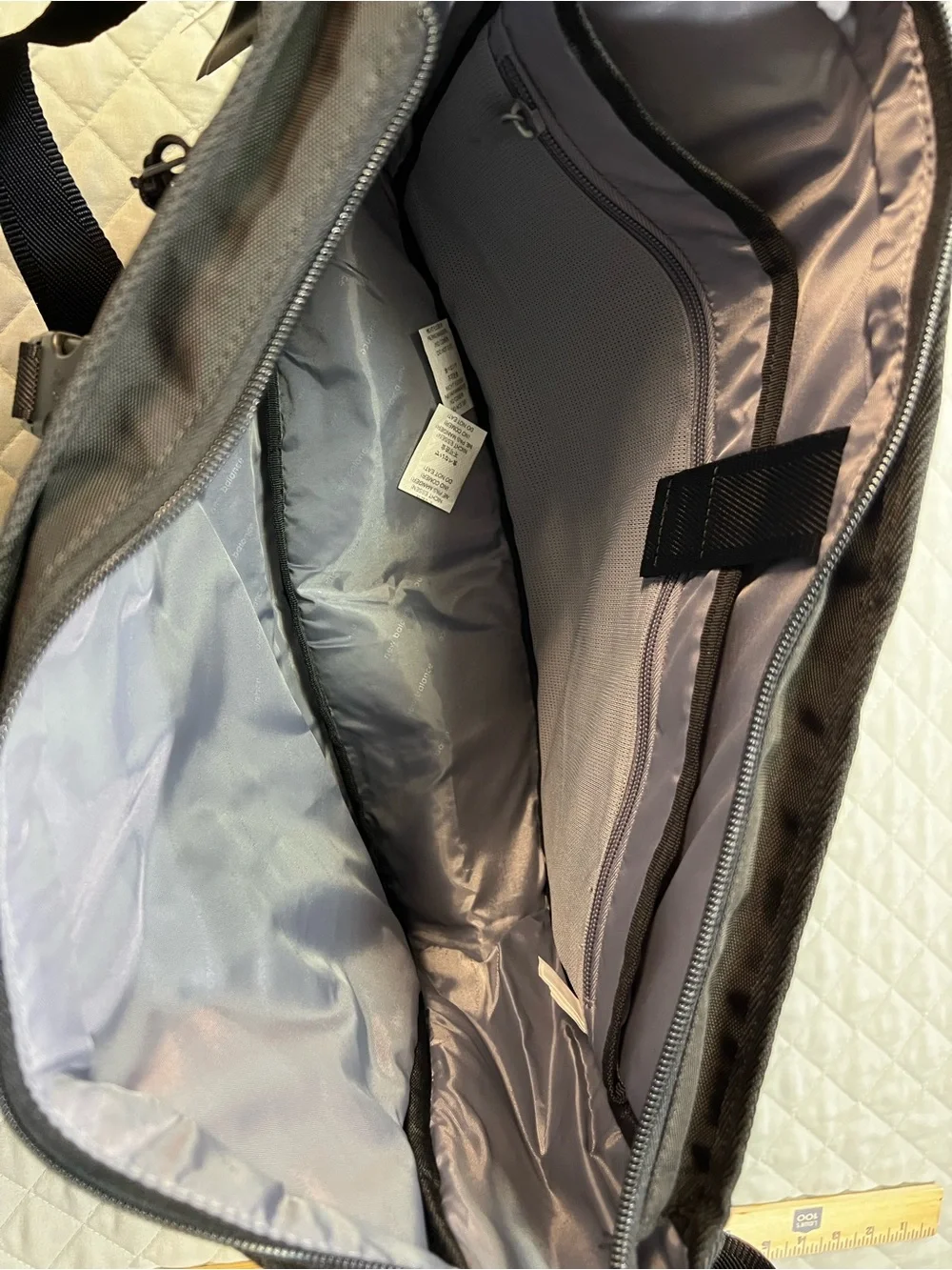 New Balance Athletic Black Messenger work Bag Crossbody Laptop Bag 20”x12”x5”
